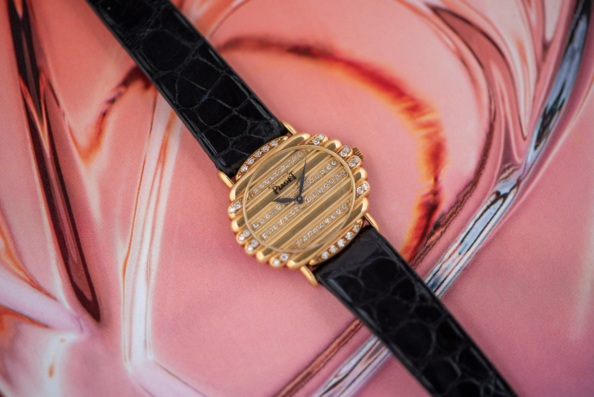 1976 Piaget Polo "Ovale" 18k Yellow Gold Diamond Bezel and Dial 98172