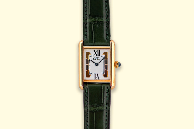 1990s Must de Cartier Tank "Trinity" Indexes 5057001