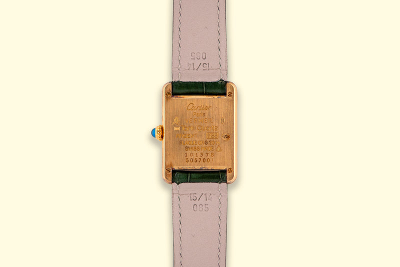 1990s Must de Cartier Tank "Trinity" Indexes 5057001